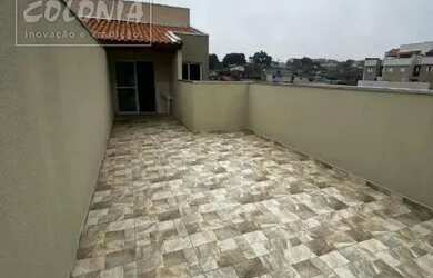 Imagem: O apartamento na cobertura possui 2 Dormitórios, 2 Banheiros