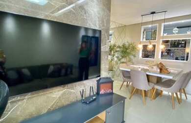 Imagem: O apartamento possui 3 Dormitórios, 3 Banheiros, 2 Vagas na