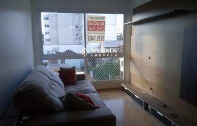 Imagem: O apartamento possui 2 Dormitórios, 1 Banheiro, 1 Vaga na garagem