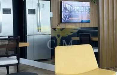 Imagem: O apartamento possui 1 Dormitório, 1 Banheiro, 1 Vaga na garagem