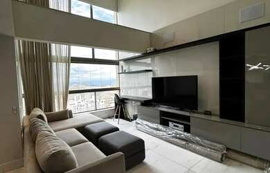 Imagem: O apartamento possui 1 Dormitório, 2 Banheiros, 2 Vagas na