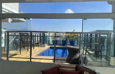 Imagem: O apartamento na cobertura possui 3 Dormitórios, 4 Banheiros