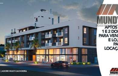 Imagem: O apartamento possui 1 Dormitório, 2 Banheiros, 1 Vaga na garagem