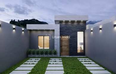 Imagem: Casa Linear em fase final de acabamento no Loteamento Solar