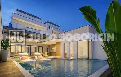 Imagem: A casa em condomínio possui 4 Dormitórios, 5 Banheiros, 4