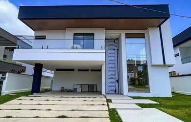 Imagem: A casa em condomínio possui 5 Dormitórios, 5 Banheiros, 4