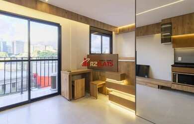 Imagem: O studio para alugar possui 1 Dormitório, 1 Banheiro, 27m²