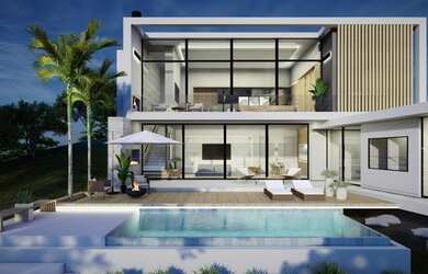 Imagem: A casa em condomínio possui 4 Dormitórios, 5 Banheiros, 5