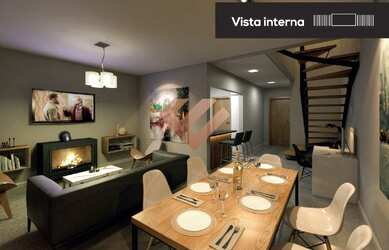 Imagem: A casa em condomínio possui 3 Dormitórios, 2 Banheiros, 2