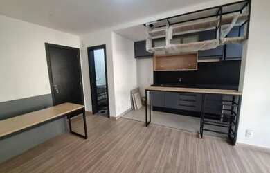 Imagem: O apartamento possui 1 Dormitório, 2 Banheiros, 1 Vaga na garagem