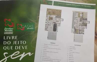 Imagem: A casa em condomínio possui 4 Dormitórios, 3 Banheiros, 4