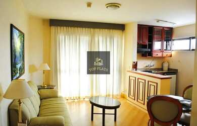 Imagem: O studio possui 1 Dormitório, 1 Banheiro, 1 Vaga na garagem