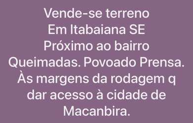 Imagem: O terreno possui 109.000m² de Área e está localizado em