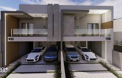 Imagem: A casa possui 3 Dormitórios, 4 Banheiros, 4 Vagas na garagem