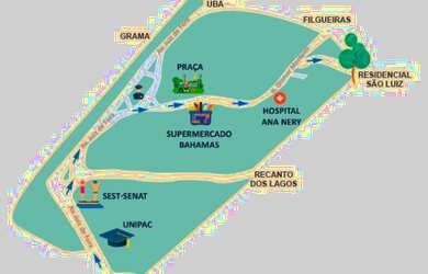 Imagem: O terreno possui 327m² de Área e está localizado em Grama