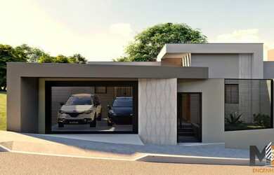 Imagem: A casa possui 3 Dormitórios, 1 Banheiro, 2 Vagas na garagem