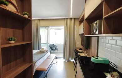 Imagem: O studio possui 1 Dormitório, 1 Banheiro, 25m² de Área, Imóvel