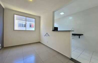 Imagem: O apartamento possui 2 Dormitórios, 1 Banheiro, 1 Vaga na garagem