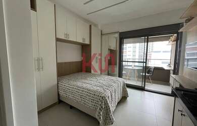Imagem: O studio possui 1 Dormitório, 1 Banheiro, 27m² de Área e