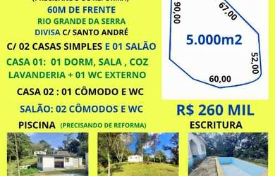 Imagem: A chácara possui 5.000m² de Área e está localizado em Rio