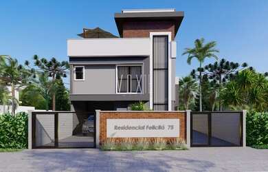 Imagem: A casa possui 3 Dormitórios, 3 Banheiros, 2 Vagas na garagem