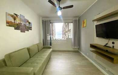 Imagem: O apartamento possui 1 Dormitório, 1 Banheiro, 1 Vaga na garagem