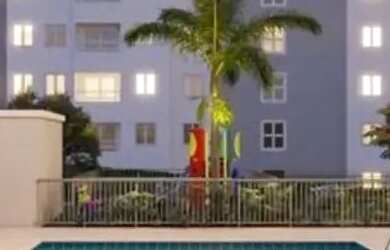 Imagem: O apartamento possui 2 Dormitórios, 1 Banheiro, 1 Vaga na garagem