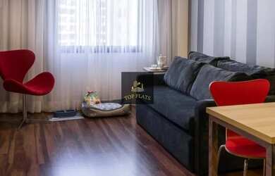 Imagem: O studio possui 1 Dormitório, 1 Banheiro, 1 Vaga na garagem