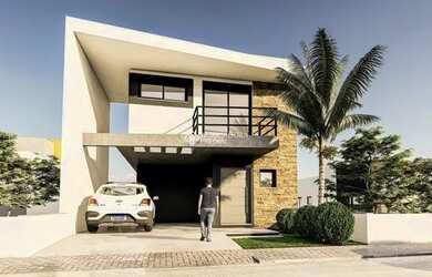 Imagem: A casa possui 3 Dormitórios, 1 Banheiro, 1 Vaga na garagem