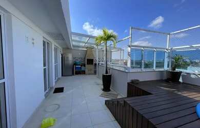 Imagem: O apartamento na cobertura possui 3 Dormitórios, 4 Banheiros