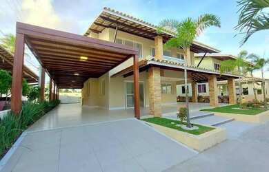 Imagem: A casa em condomínio possui 4 Dormitórios, 5 Banheiros, 3