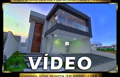 Imagem: A casa em condomínio possui 4 Dormitórios, 4 Banheiros, 190m²