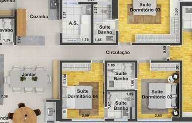 Imagem 2: Alameda JK 4 dormitórios à venda, 160 m² por R$ 1.200.000 - Jardim...