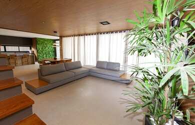 Imagem: A casa em condomínio possui 4 Dormitórios, 5 Banheiros, 4