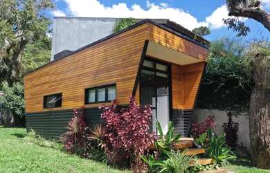 Imagem: A casa em condomínio possui 1 Dormitório, 1 Banheiro, 1 Vaga