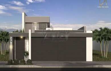 Imagem: A casa possui 3 Dormitórios, 2 Banheiros, 2 Vagas na garagem