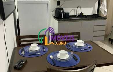 Imagem: O apartamento possui 1 Dormitório, 1 Banheiro, 1 Vaga na garagem