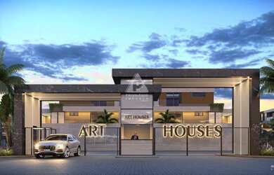 Imagem: A casa em condomínio possui 4 Dormitórios, 4 Banheiros, 2