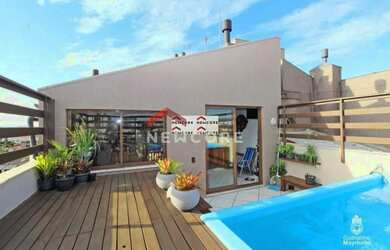 Imagem: O apartamento na cobertura possui 3 Dormitórios, 3 Banheiros