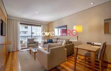 Imagem: O apartamento possui 1 Dormitório, 1 Banheiro, 1 Vaga na garagem