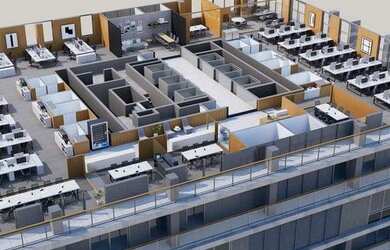 Imagem 3: Andar/laje corporativa para aluguel tem 800 metros quadrados em Vila Azevedo...