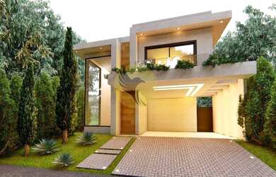 Imagem: A casa possui 3 Dormitórios, 5 Banheiros, 2 Vagas na garagem