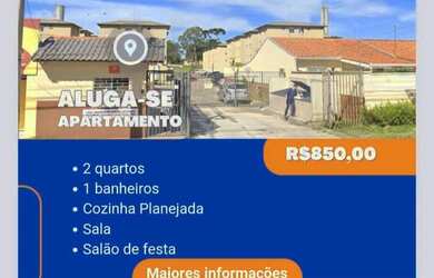 Imagem: O apartamento possui 2 Dormitórios, 1 Banheiro, 1 Vaga na garagem