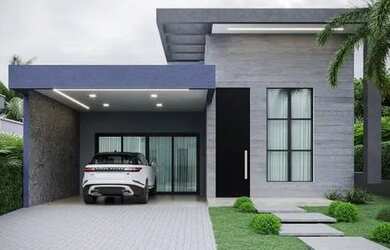 Imagem: A casa possui 3 Dormitórios, 4 Banheiros, 4 Vagas na garagem