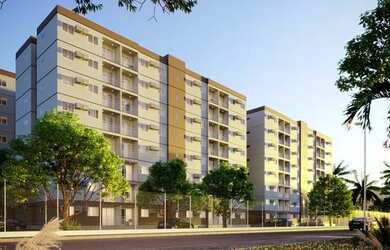 Imagem: O apartamento possui 2 Dormitórios, 1 Banheiro, 1 Vaga na garagem