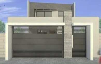 Imagem: A casa possui 3 Dormitórios, 1 Banheiro, 2 Vagas na garagem