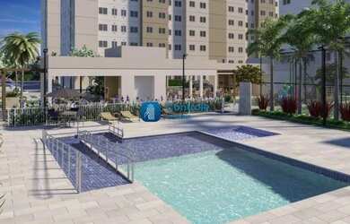 Imagem: O apartamento possui 2 Dormitórios, 1 Banheiro, 1 Vaga na garagem