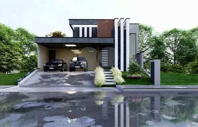 Imagem: A casa em condomínio possui 3 Dormitórios, 5 Banheiros, 2