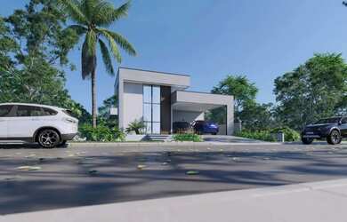 Imagem: A casa em condomínio possui 3 Dormitórios, 4 Banheiros, 2