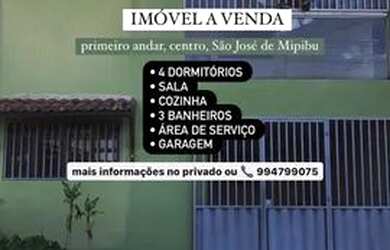 Imagem: A casa possui 4 Dormitórios, 3 Banheiros e 1 Vaga na garagem